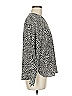 MICHAEL Michael Kors Animal Print Black Silver 3/4 Sleeve Blouse Size M - photo 4