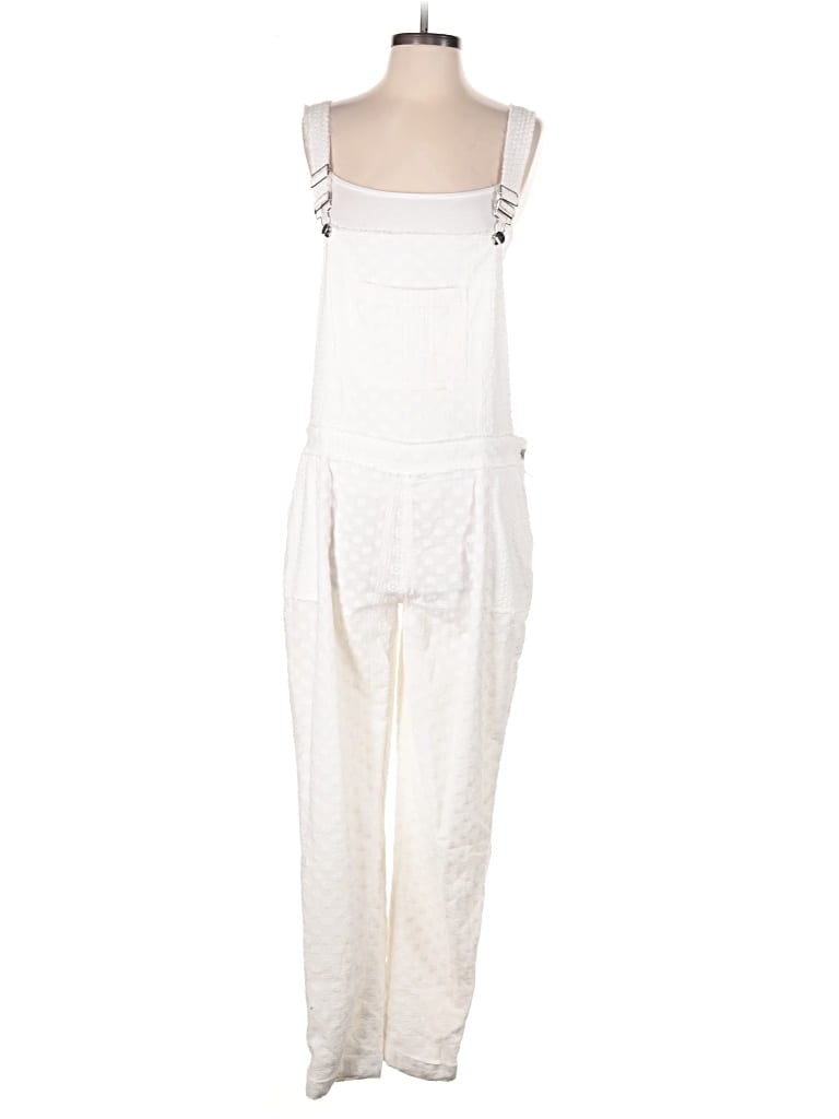 Pre-owned Harlyn Jumpsuit In White