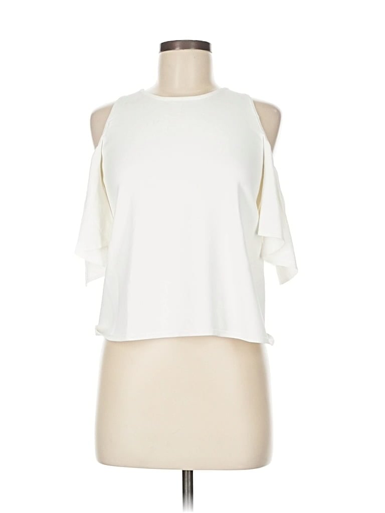 Pre-owned Milly Sleeveless Blouse In White