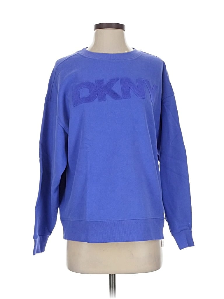 Pre-owned Dkny Sweatshirt In Blue