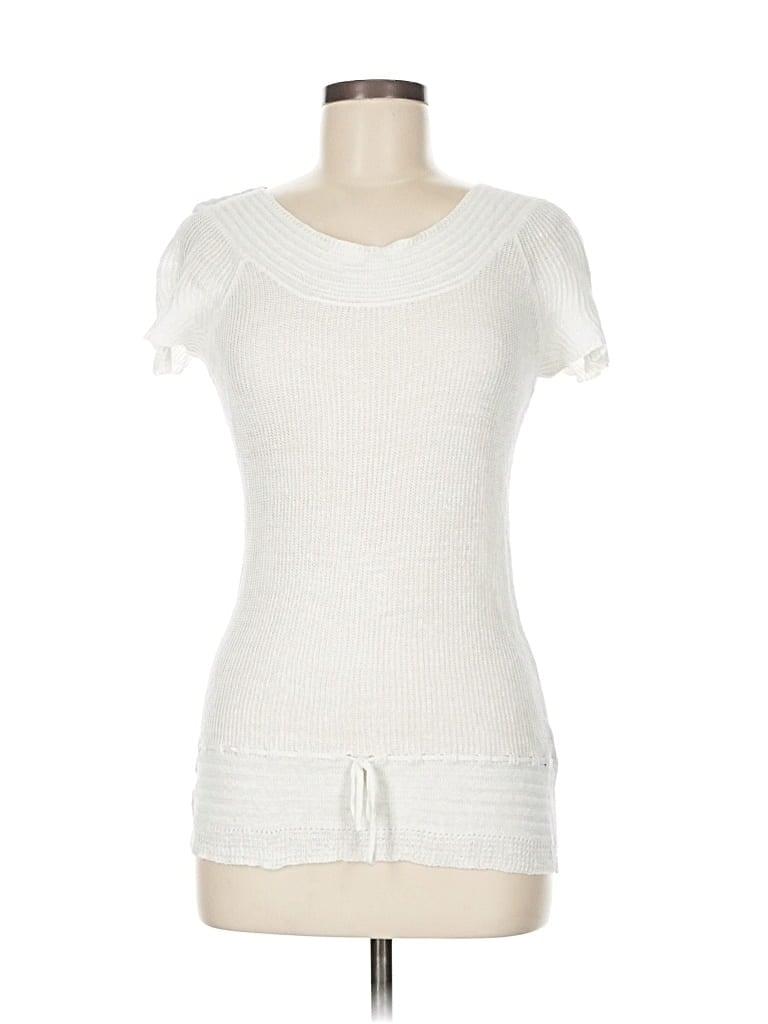 Pre-owned Polo Ralph Lauren Pullover Sweater In White