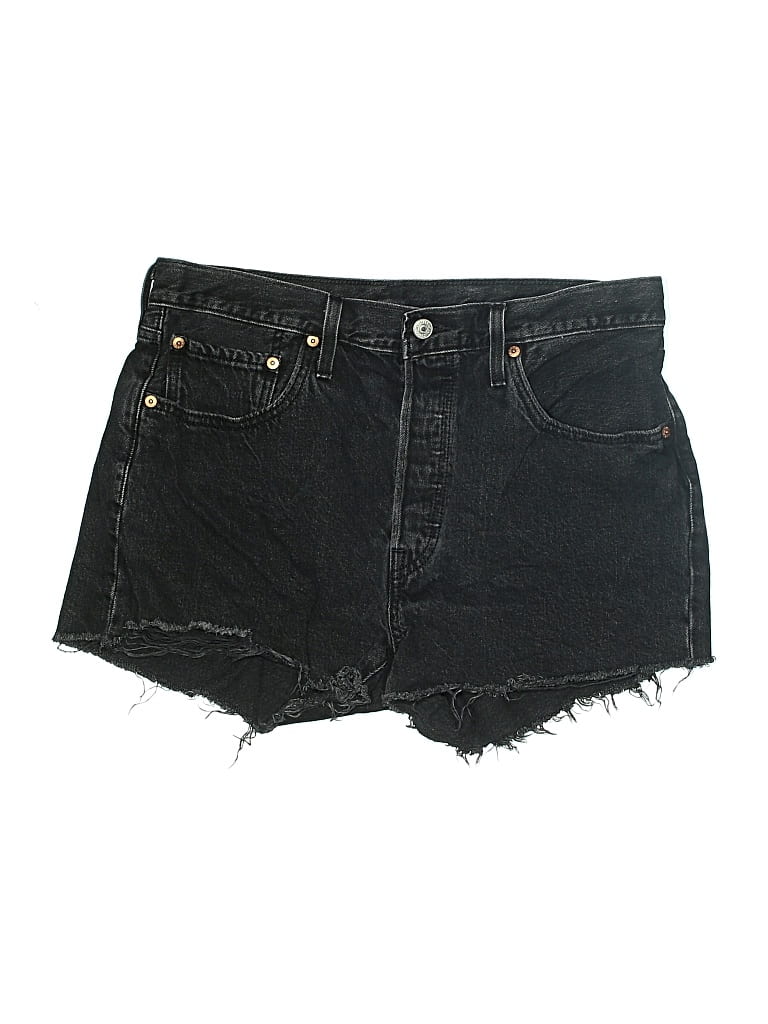 Pre-owned Levi's Denim Shorts In Black