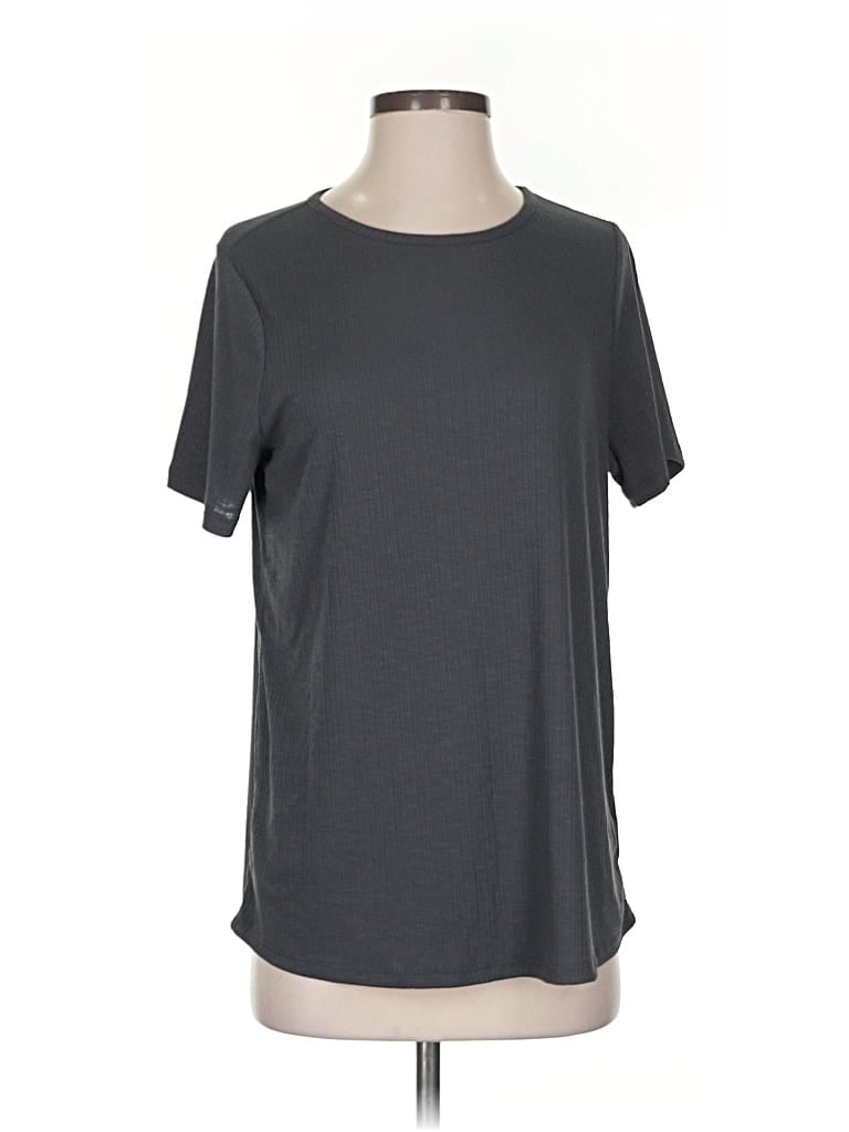 Pre-owned Luxe Short Sleeve T-shirt In Gray