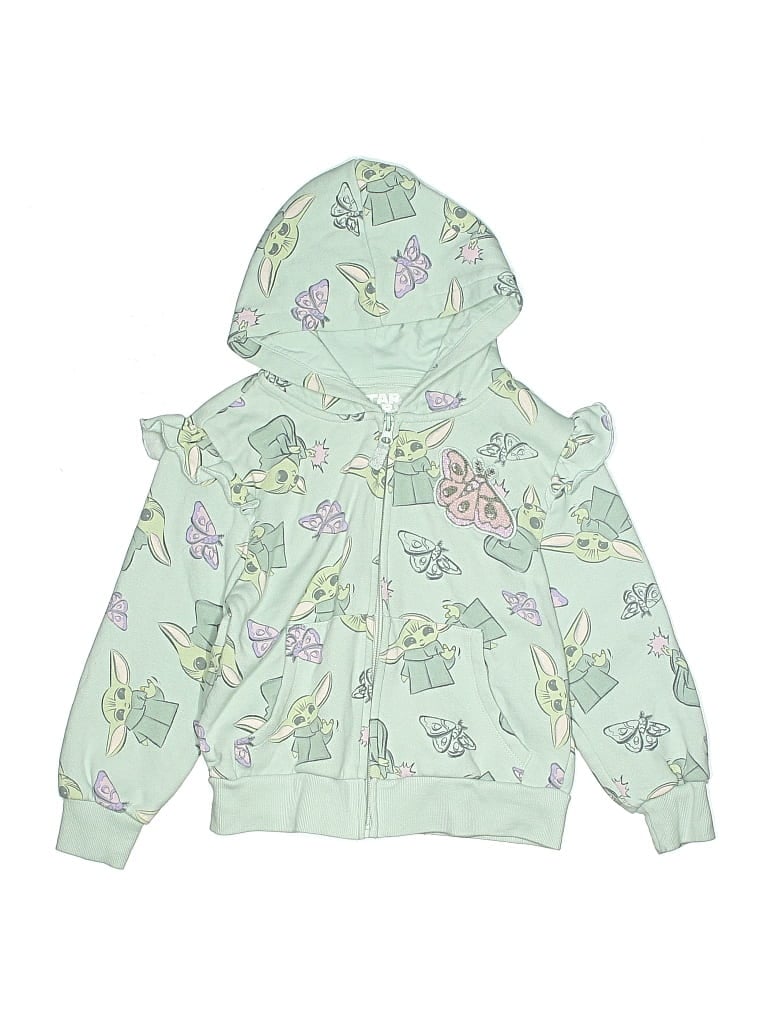 Click to view more detailed imagery on our partner's website Pre-owned Star Wars Kids' Zip Up Hoodie In Green