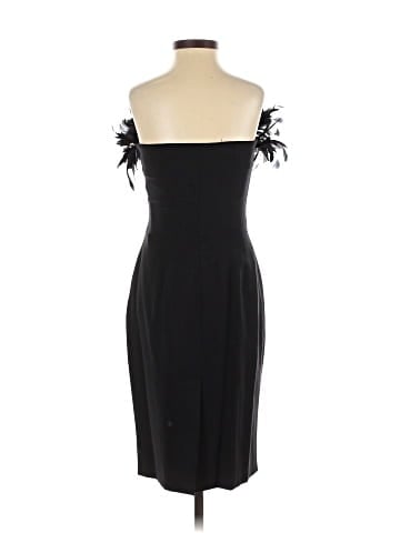 Dsquared2 Wool-Blend Strapless Feather Dress (view 2)