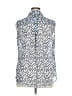 Liz Claiborne 100% Polyester Blue Sleeveless Blouse Size XL - photo 2