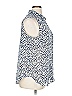 Liz Claiborne 100% Polyester Blue Sleeveless Blouse Size XL - photo 4