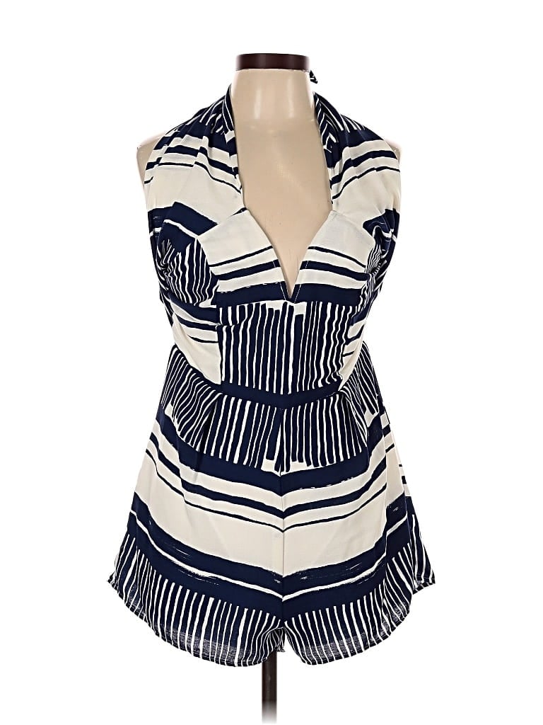 Pre-owned Lulus Romper In Blue