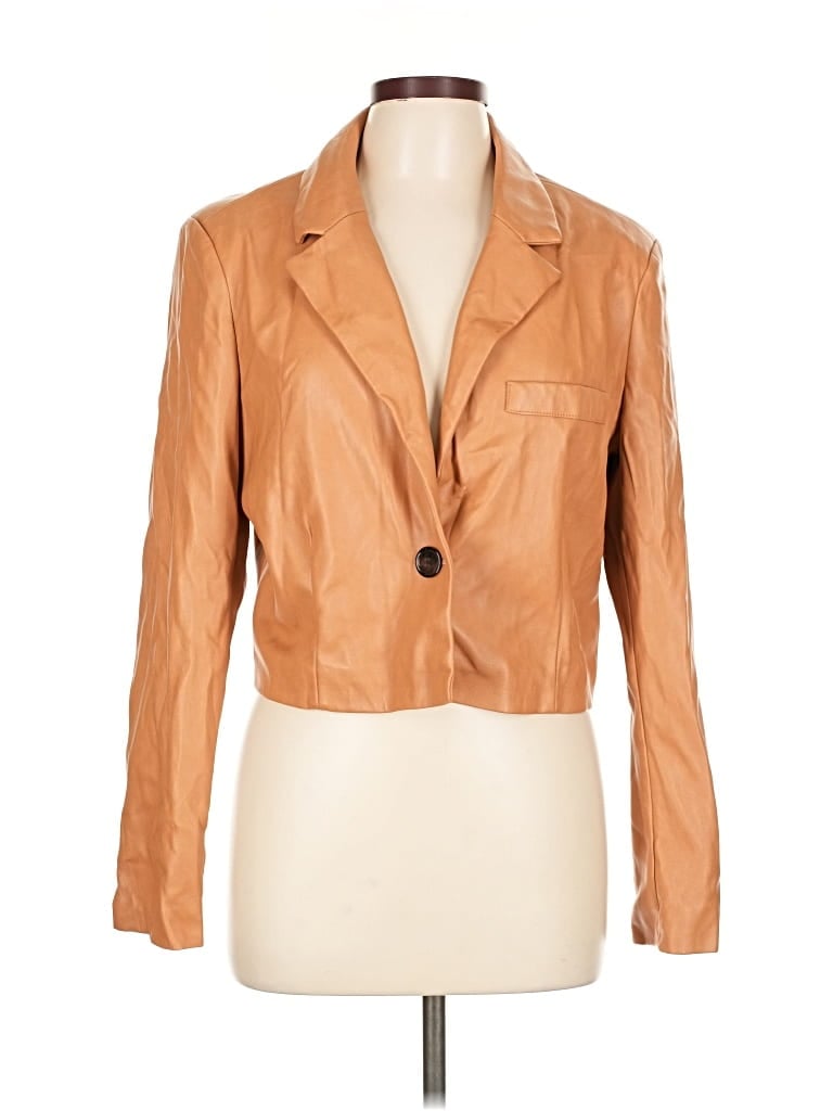 Pre-owned 7 For All Mankind Blazer Jacket In Brown