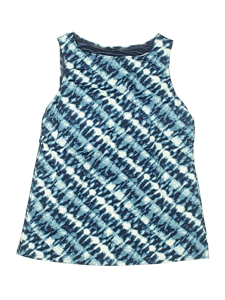 Pre-owned Lands' End Swimsuit Top Blue Swimwear