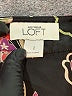 Ann Taylor LOFT 100% Polyester Floral Black Casual Dress Size 2 - photo 7