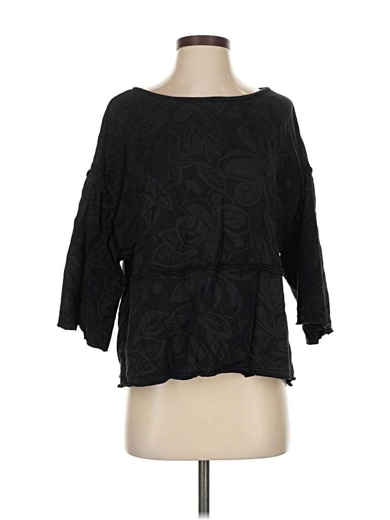 Pre-owned Fresh Produce 3/4 Sleeve T-shirt In Black