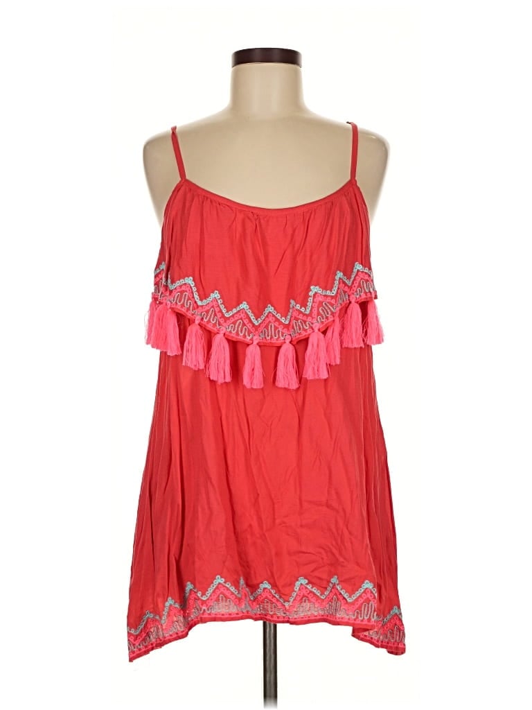 Pre-owned Tiare Hawaii Sleeveless Blouse In Red