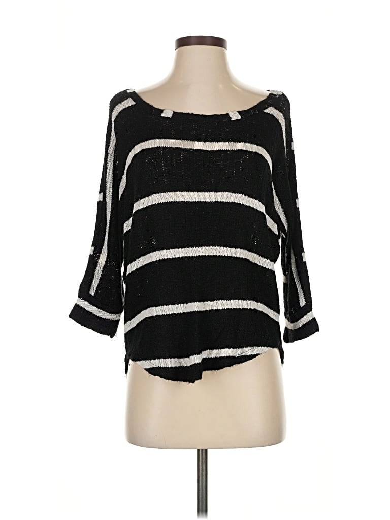 Pre-owned Splendid Cardigan Sweater In Black