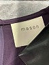 Mason 100% Polyamide Gray Purple Casual Dress Size 0 - photo 7
