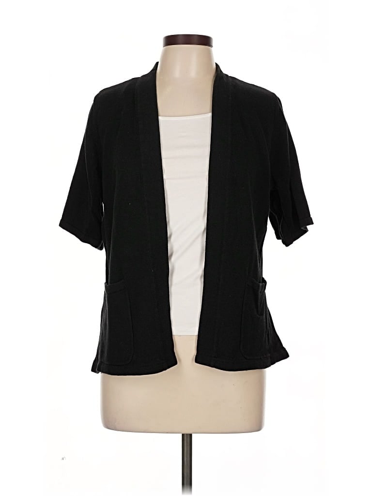 Pre-owned Isaac Mizrahi Live Cardigan Sweater In Black