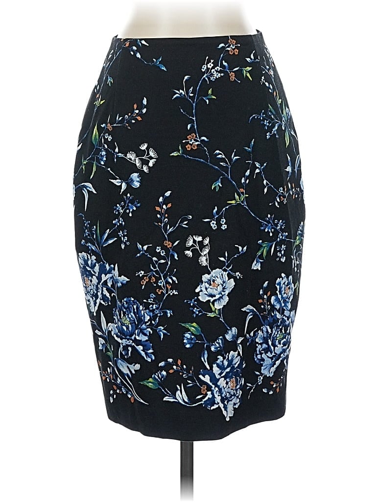 Pre-owned White House Black Market Formal Skirt In Blue