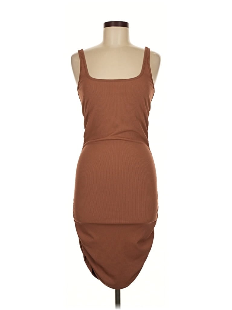 Pre-owned Unbranded Cocktail Dress In Brown