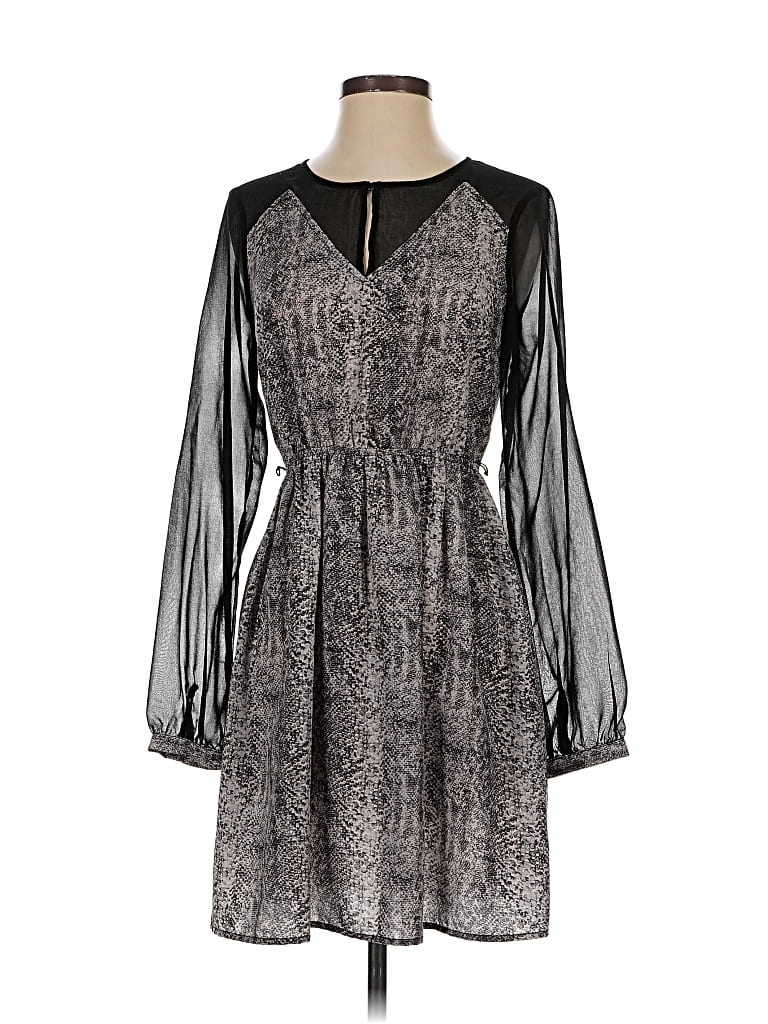 Pre-owned Doe & Rae Cocktail Dress In Gray