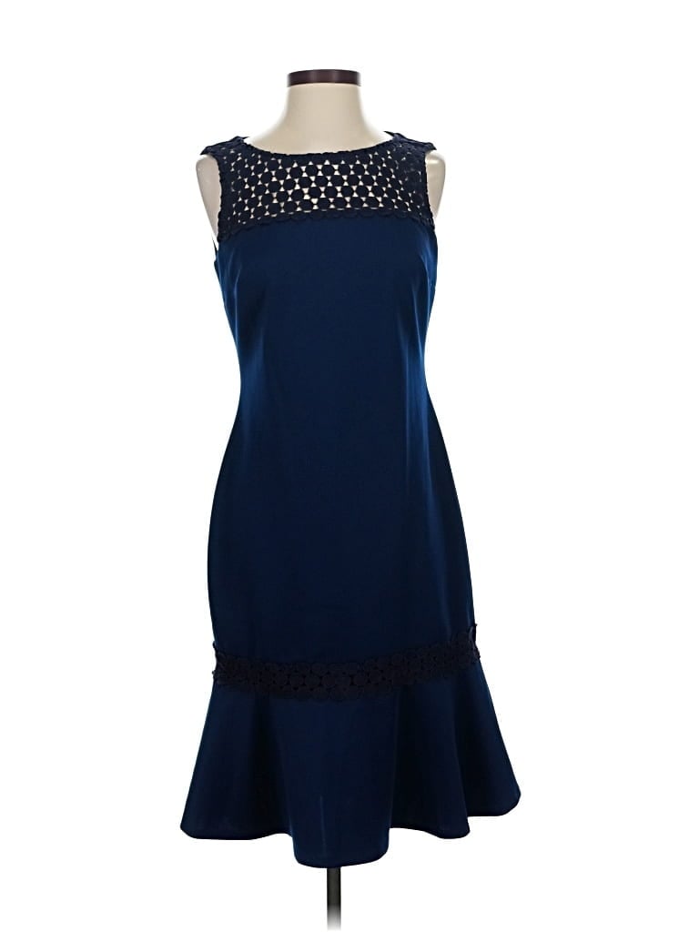 Pre-owned Karl Lagerfeld Cocktail Dress In Blue