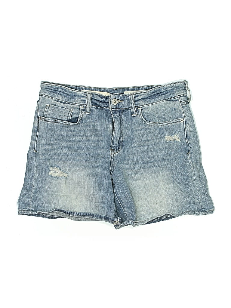 Pre-owned Pilcro And The Letterpress Denim Shorts In Blue