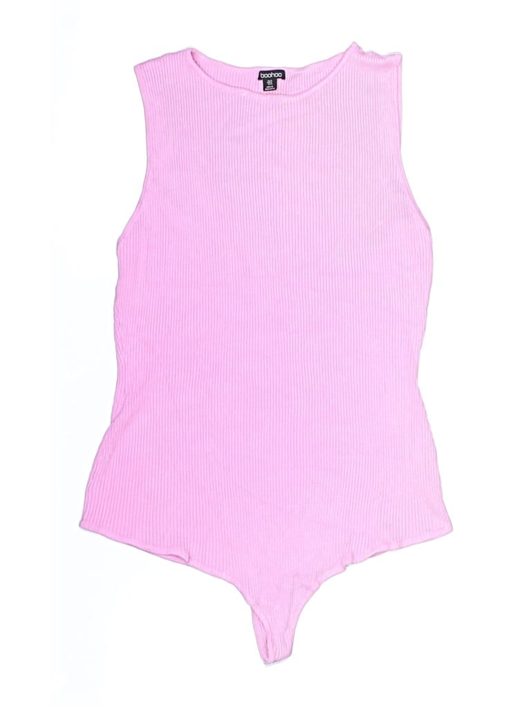 Pre-owned Boohoo Bodysuit In Pink