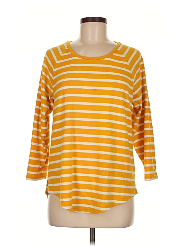 Pre-owned Old Navy 3/4 Sleeve T-shirt In Yellow
