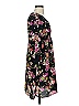 Ann Taylor LOFT 100% Polyester Floral Black Casual Dress Size 2 - photo 4