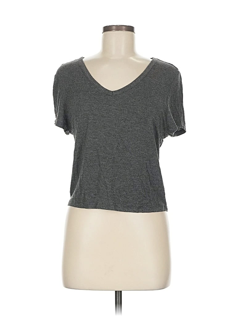Pre-owned Olivia Rae Short Sleeve T-shirt In Gray