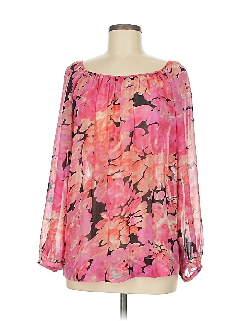 Pre-owned Cabi 3/4 Sleeve Blouse In Pink