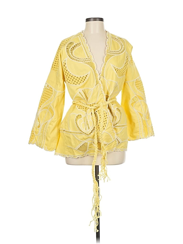 Pre-owned Maje Jacket In Yellow