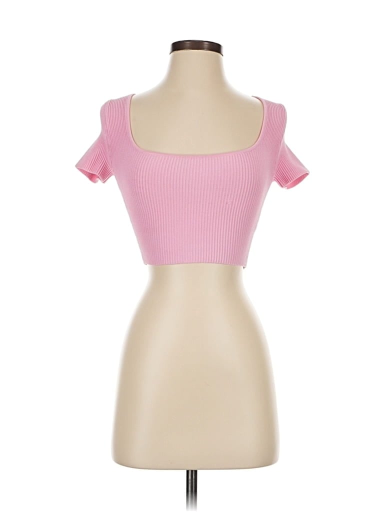 Pre-owned Babaton Cardigan Sweater In Pink