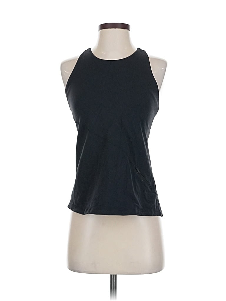 Pre-owned Lululemon Athletica Sleeveless Top Black Halter Neckline Tops