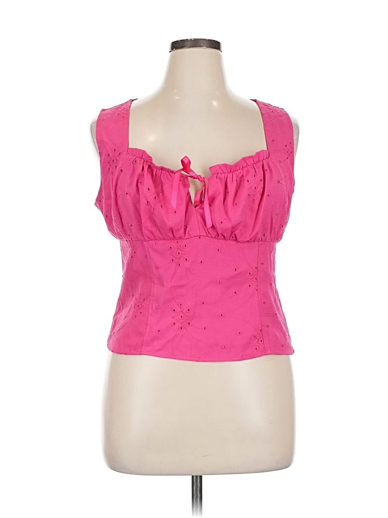 Pre-owned The General Good Sleeveless Blouse In Pink