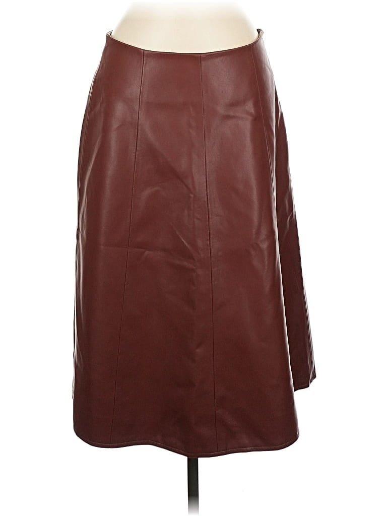 BILTMORE Pre-owned Faux Leather Skirt In Brown