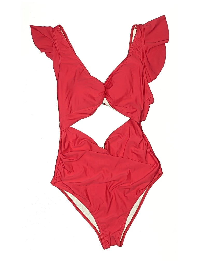 Pre-owned Unbranded One Piece Swimsuit In Red