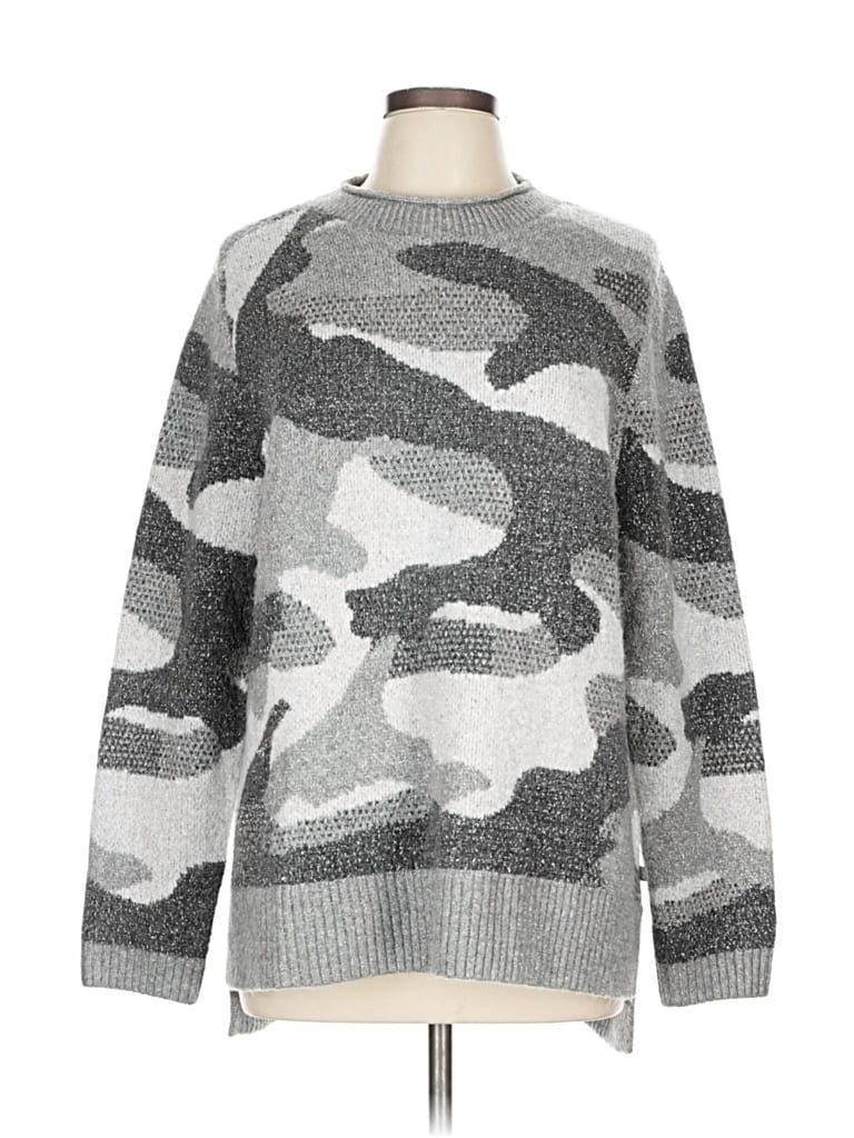 Pre-owned T By Talbots Pullover Sweater In Gray