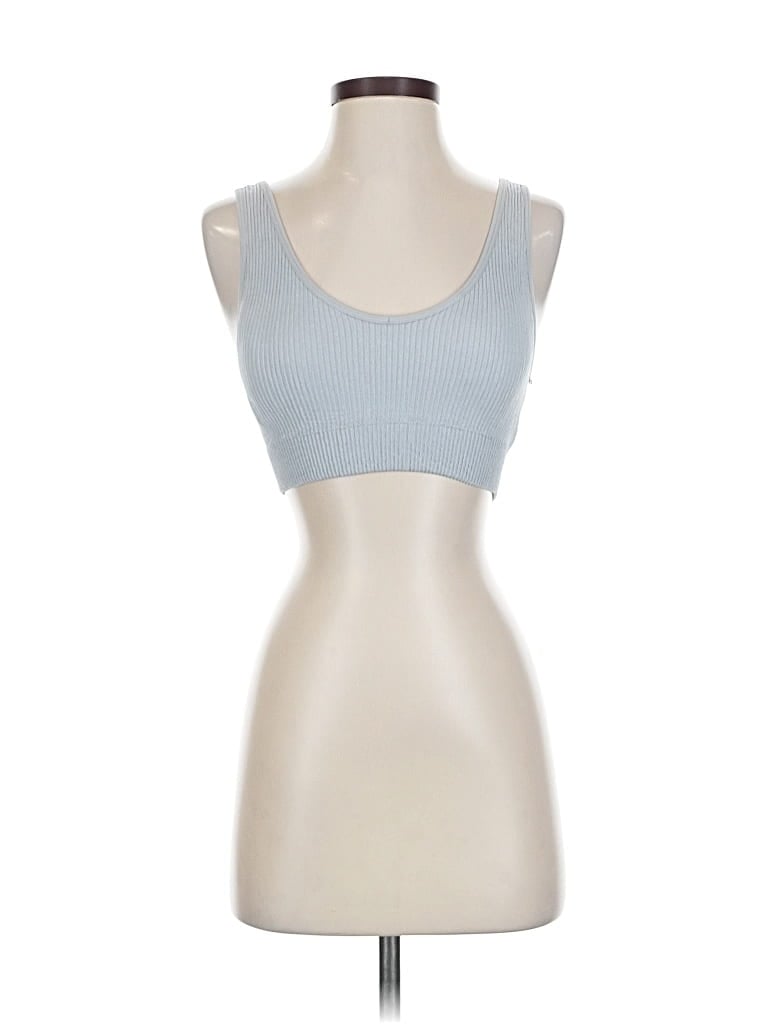Pre-owned Aerie Tank Top Blue Strapless Neckline Tops