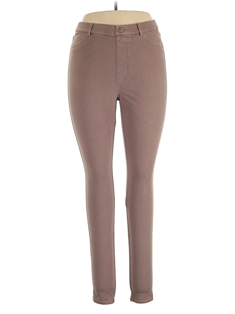 Pre-owned Uniqlo Jeggings In Brown