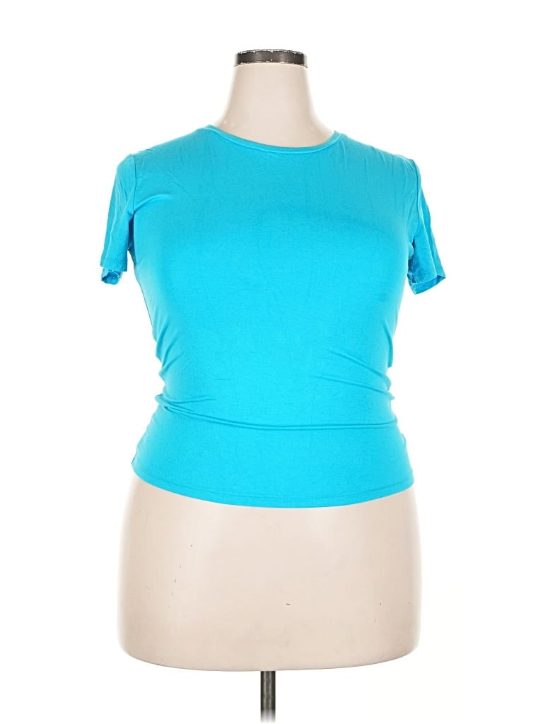 Pre-owned Unbranded Active T-shirt In Blue