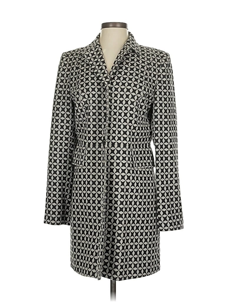 Pre-owned Ann Taylor Loft Coat In Gray