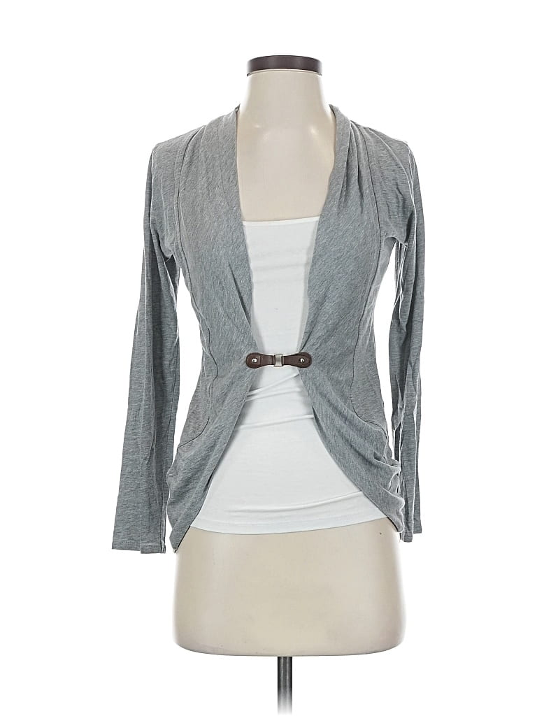 Pre-owned Massimo Dutti Cardigan Sweater In Gray