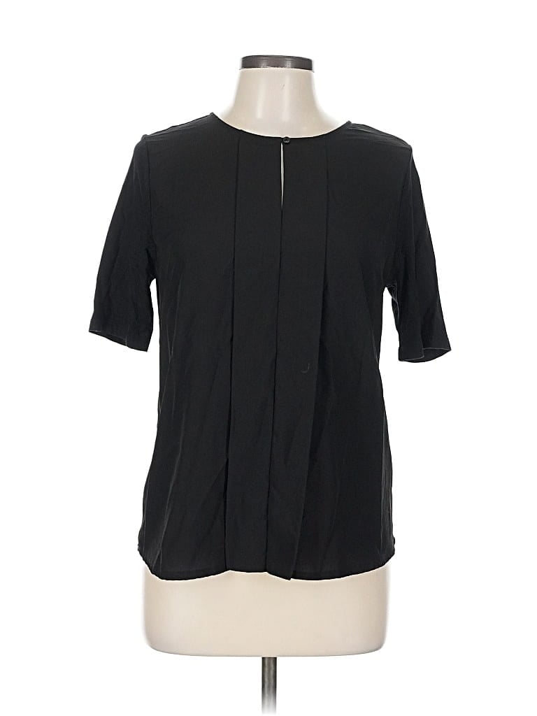 ANN TAYLOR FACTORY Pre-owned Short Sleeve Blouse In Black