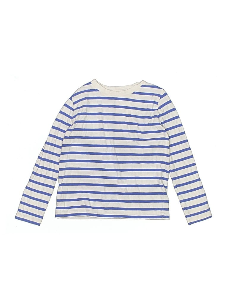 Pre-owned Crewcuts Outlet Kids' Long Sleeve Henley Shirt In Blue