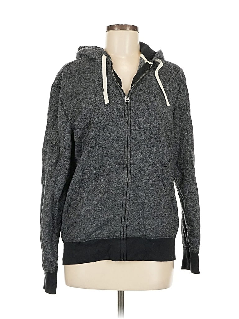 Pre-owned Sonoma Goods For Life Zip Up Hoodie In Gray