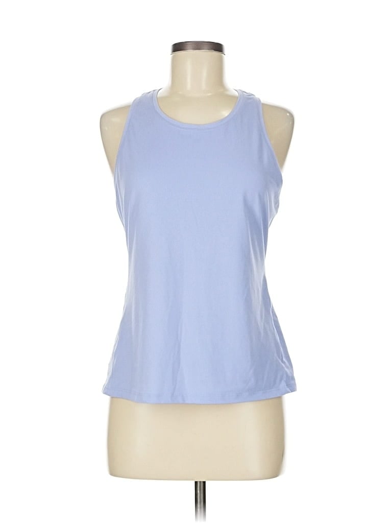 Pre-owned All In Motion Tank Top Blue Halter Neckline Tops