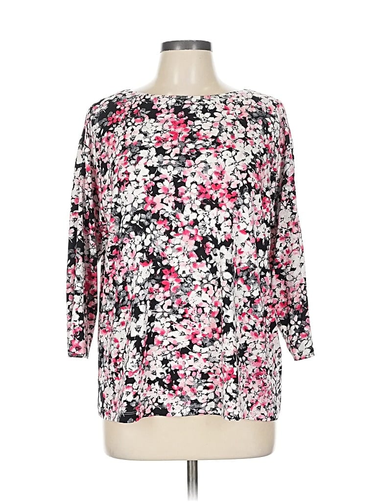 Click to view more detailed imagery on our partner's website Pre-owned Jjill 3/4 Sleeve T-shirt In Pink