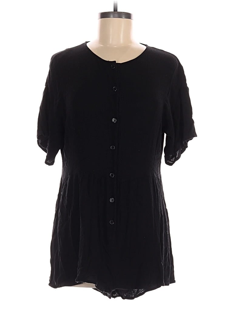 Pre-owned Missguided Romper In Black