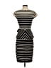 Just... Taylor Stripes Black Casual Dress Size 2 - photo 2