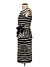 Just... Taylor Stripes Black Casual Dress Size 2 - photo 5